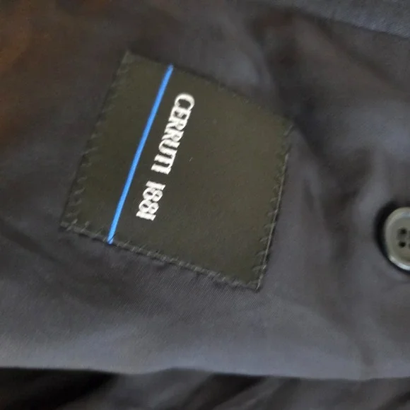 Cerruti 1881 Voyager Men's 40R Dark Gray Stripe Blazer Made in Italy Sport Coat - Picture 9 of 16